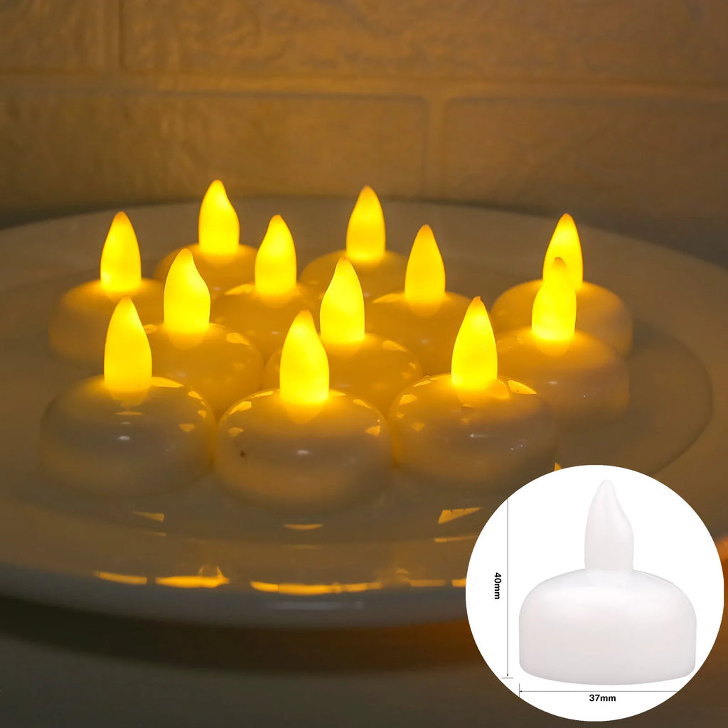 LED Candles 24/12 Pack Flameless Flickering Tea Light Warm White Candle for Party Wedding Birthday Christmas Gifts Home Decor