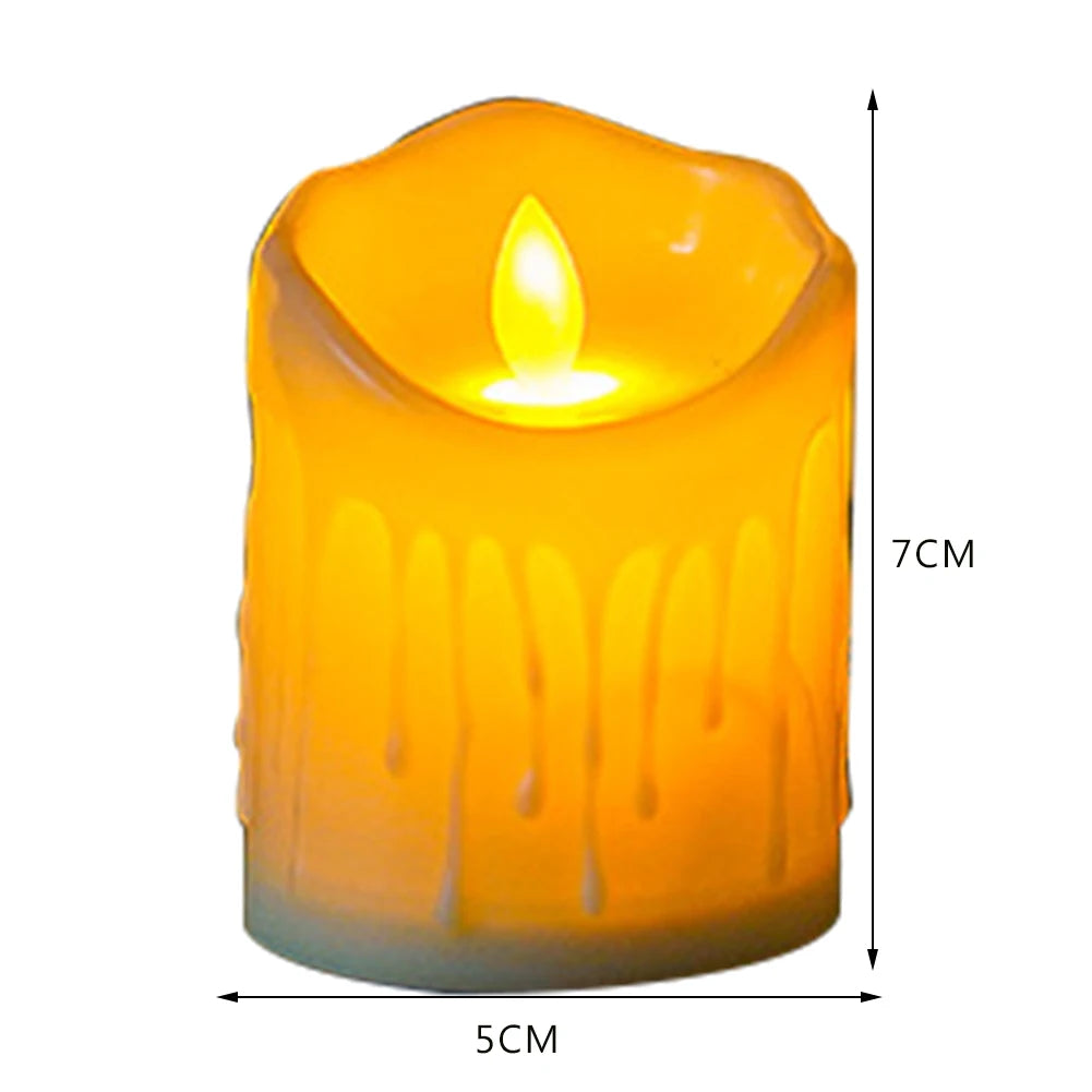Flameless Flickering Teardrop Led Candles Light Tealight Led Candles Lamp Electronic Votive Led Lamp Halloween Home Decor
