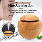 Essential Oil Aroma Diffuser USB Ultrasonic Cool Mist Sprayer Wood Grain Air Humidifier Electric Purifier for Home , Car, office
