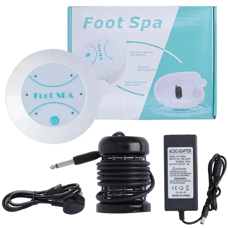 Foot Detox Ionic Spa Massager Machine Mini Electric Foot Spa Bath Cleanse Foot Best Care Arrays Aqua Footspa Bath Therapy Relax