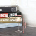 Tall Glass Candle Holder Transparent Candlestick Holder Stand Table Centerpiece For Home Bedroom Wedding Party Romantic Dinner