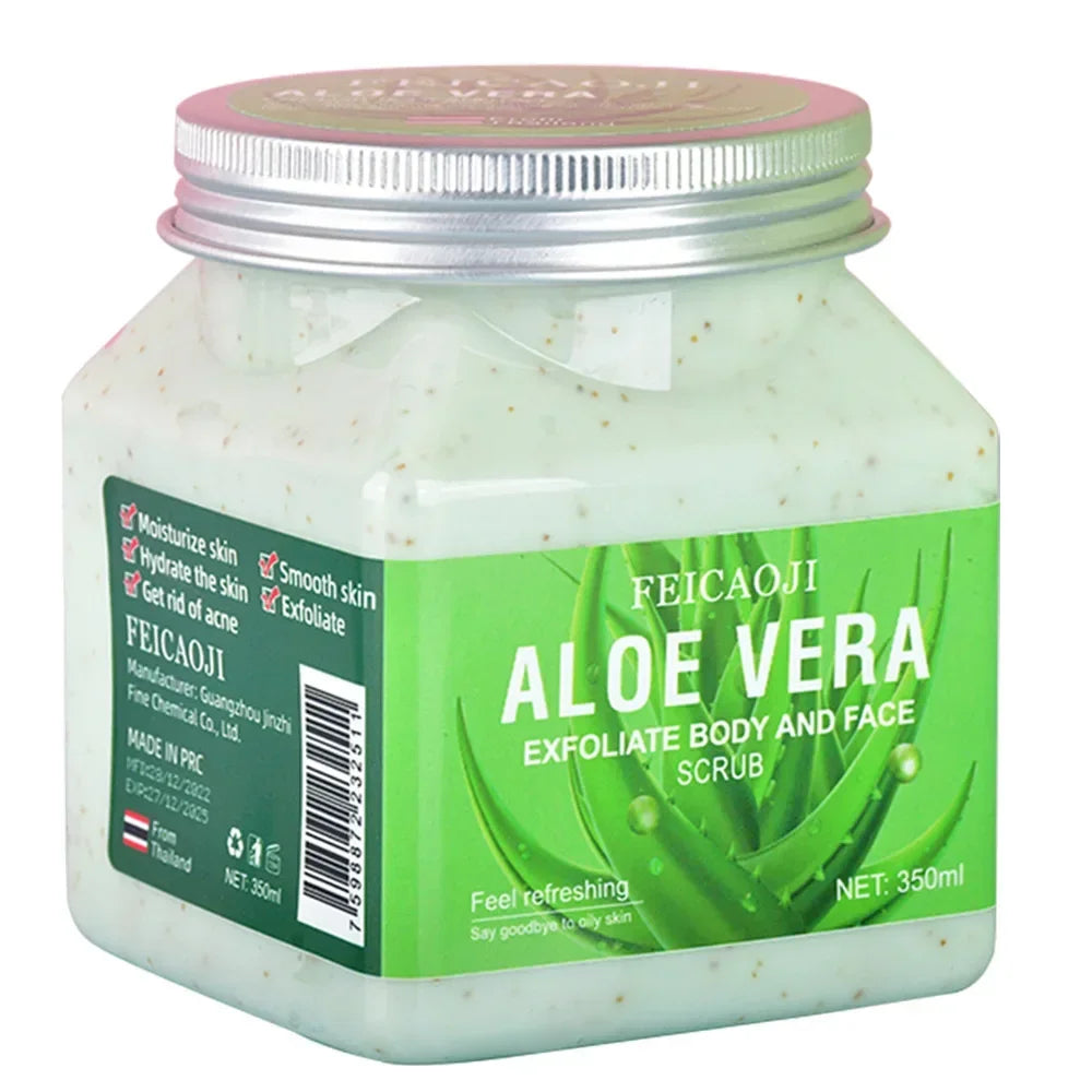 Body Fragrance Scrub 350ML Exfoliating Bodyscrub Bath Salt Rice Shower Gel Coffee