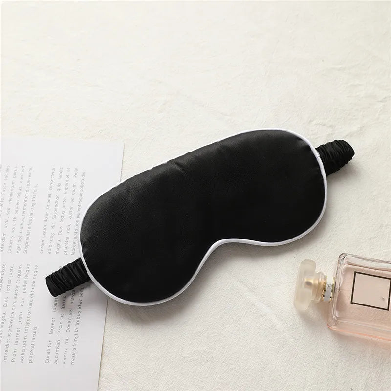 1pcs Imitated Silk Sleep Eye Mask Shading Patch Portable Travel Relax Eyepatch Lunch Break Cover Night Health Sleeping Shield