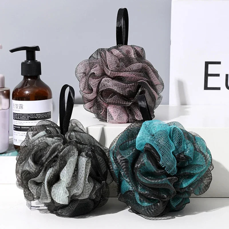 Large  Bath Balls Shower Mesh Sponge Bath Puffs Bubble Ball Body Exfoliating Brush Soft Cleaner Skin Scrub Bathroom Supplies