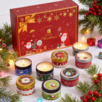 Scented Candle Set Gift DIY Smokeless Plant Aromatherapy Candles Dried Floral Tin Box Home Bedroom Xmas Party Decor Supplies