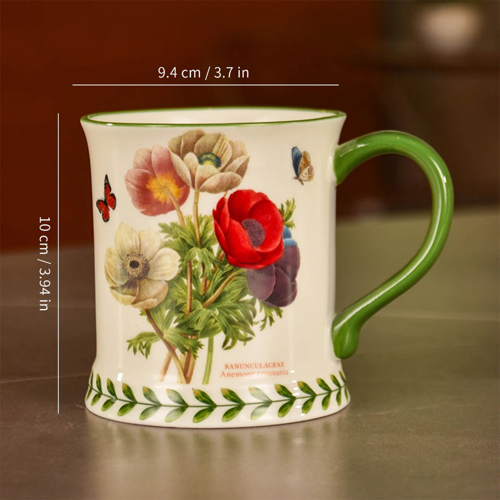 1Pc,Ceramic Coffee Mug,Tea Cup,Creative Hand-Painted Ceramic Mug,Classic Drinking Mug with Handle,Suitable for Hot or Cold Beverages,All-Season Drinks,Wedding,Birthday,Valentine's Day Gift,This Is Your Best Choice