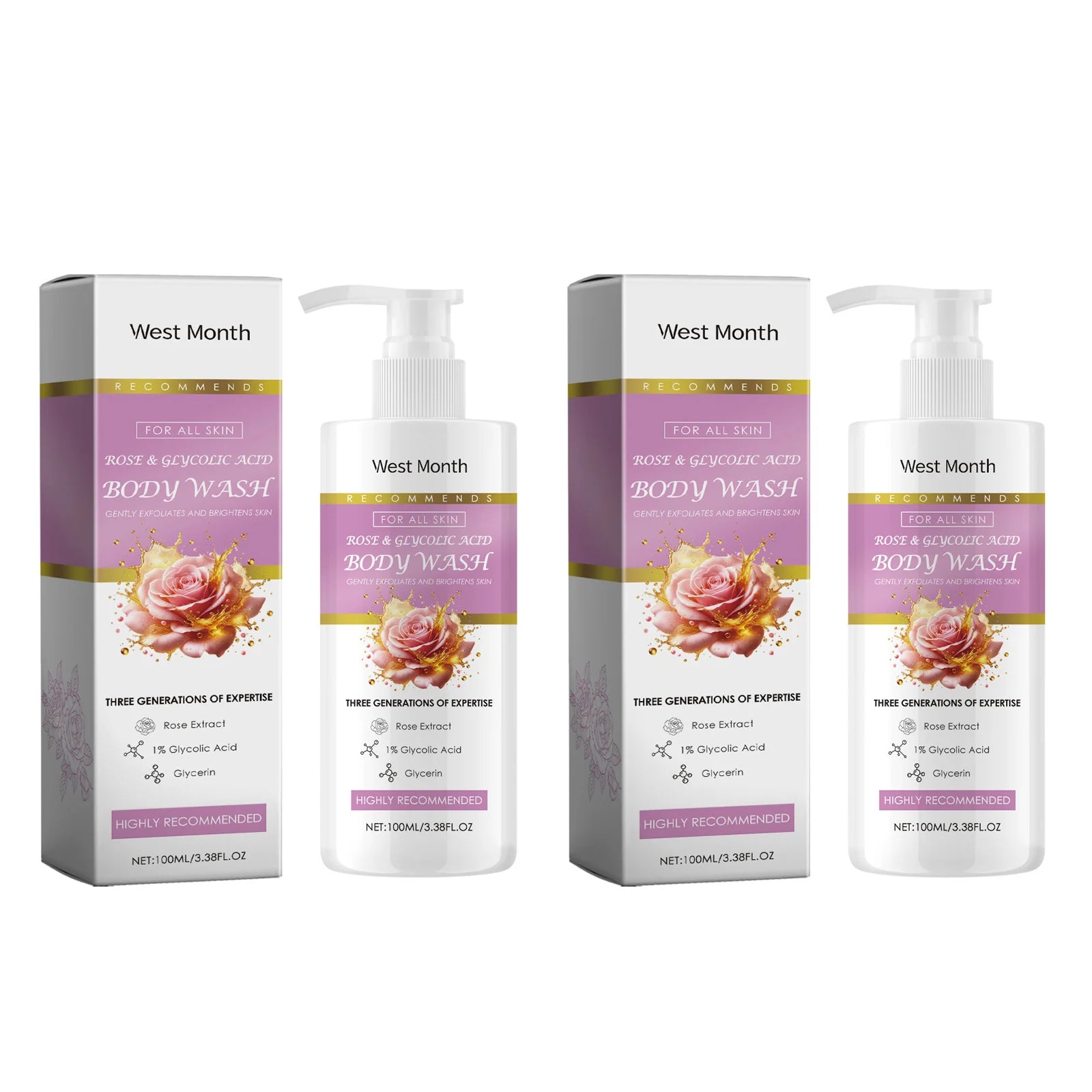 Exfoliating Shower Gel Deep Cleansing Remove Old Dead Skin Brighten Skin Tone Moisturizing Smoothing Refresh Whitening Body Wash