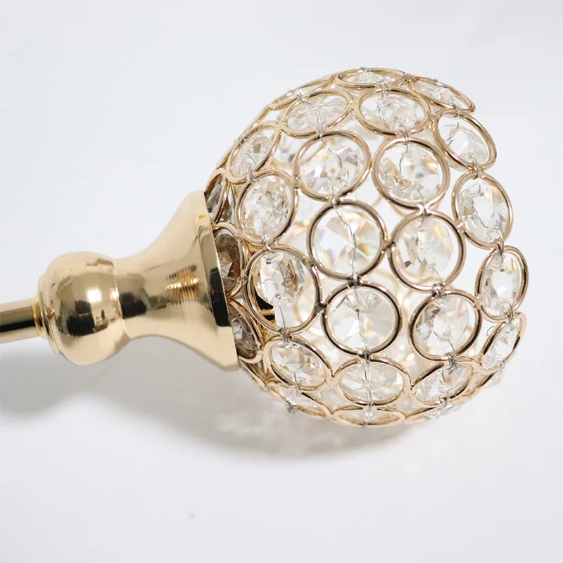 Crystal Tealight Candle Holders, Metal Glass Candlesticks, Wedding Table Centerpiece, Christmas Party, Home Decoration