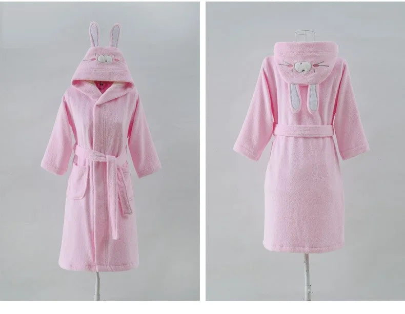 37 Design Cotton Kids Hooded Bathrobe For Girl Sleepwear Robe Boy Cotton Terry Bathrobe Baby Pajamas Bath Robe Children Bathrobe