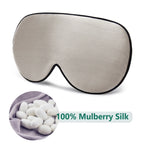 100% Natural Mulberry Silk Sleep Mask Soft and Comfortable Eye Patches Soft Blindfold Smooth Eye Mask Eyeshade Eye Cover Patch