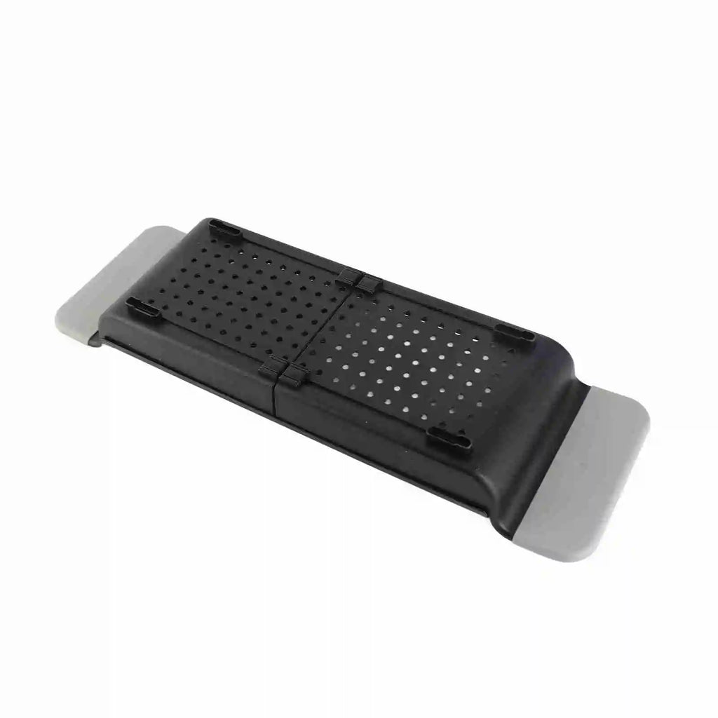 1Pc Expandable Bathtub Tray Stable Placement Plastic Material Draining Design Bath Caddy Tray Tub Table for Bathroom