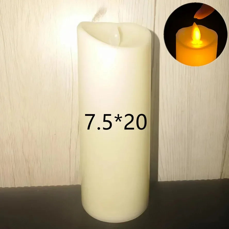 Flameless Flickering LED Candles Lamp Home Decoration Battery Powered Candles for Wedding Decor Birthday Party Supplies Warm