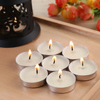 50pcs Tea Lights Candles White Tealight Candles Small Tea Light Candles Little Tiny Tealights Candles Holders for Wedding Party