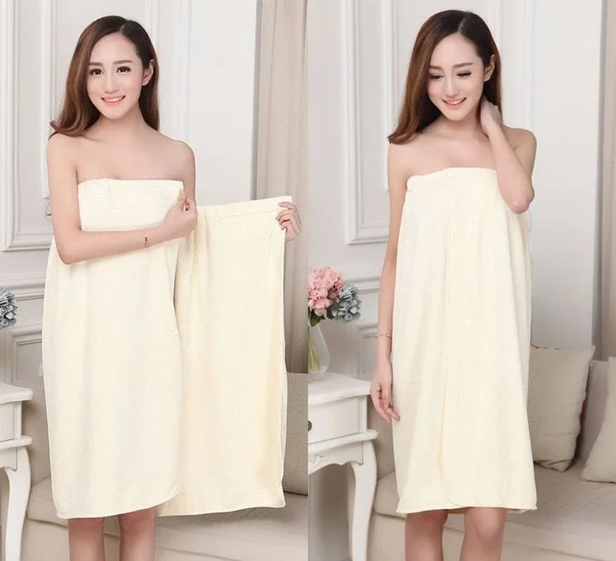 Women Bath Towels for Adults Bath Robe Bathrobe Body Spa Wrap Towel Gown Bathroom Accessories Sets