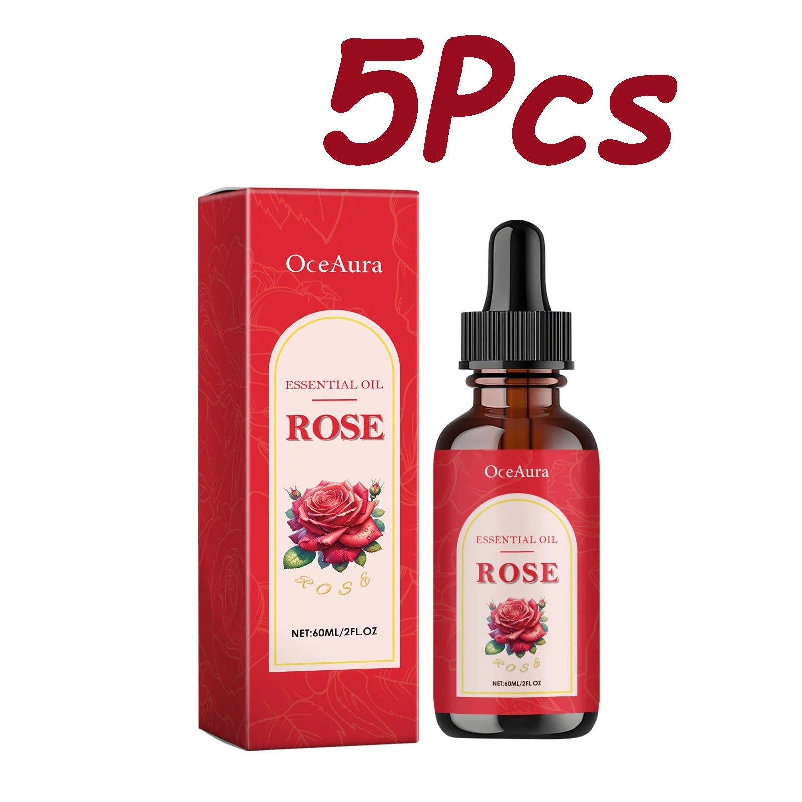 Rose Essential Oil Nourishing Moisturizing Soothing Dryness Skin Soften Delicate Smoothing Massage Essential Oil for Face Body