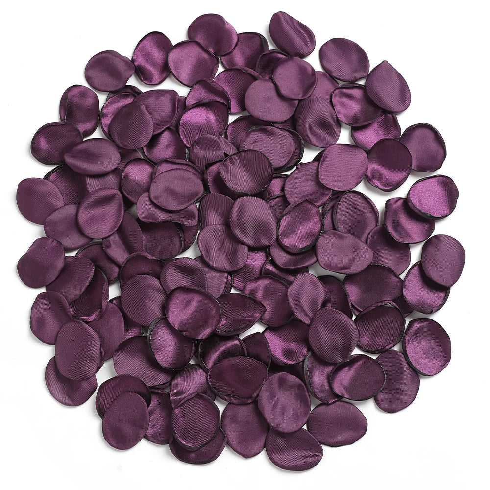 100/200Pcs Pink 4cm Silk Rose Petals Romantic Room Decoration Wedding Decor For Flower Girl Baskets Dinner Table Bridal Showers