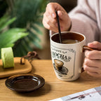 European Light Luxury Ceramic Coffee Cups High Value Vintage Large Capacity Latte Mug With Lid Spoon Home Water Cups Drinkware