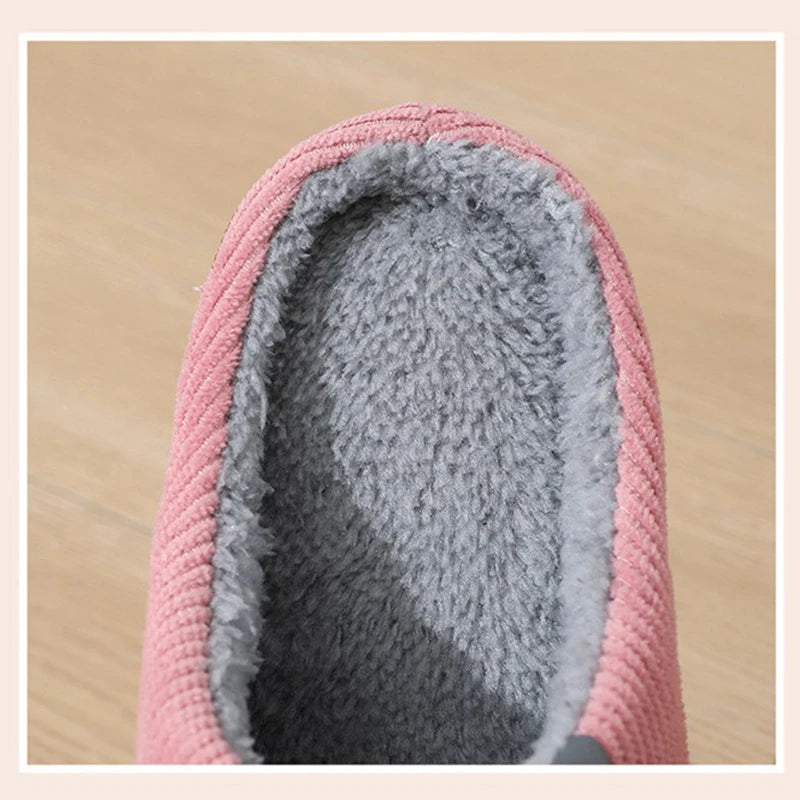 1 pair Fuzzy Sliders for Women Plush Slide Slippers Cozy Open-Back Indoor House Shoes