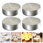 50pcs Tea Lights Candles White Tealight Candles Small Tea Light Candles Little Tiny Tealights Candles Holders for Wedding Party