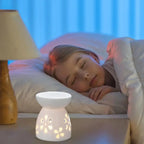 Ceramic Oil Burner With Candle Holder Romantic Tealight Candle Holder Essential Oil Incense Aroma Diffuser Oil Stove Home Decor