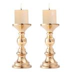 Golden Candle Holders Wedding Table Decorations Metal Stand Candlestick For Wedding Birthday Bar Party Living Room Home Decor