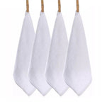 4/8pcs Cotton Wash Cloth, Luxurious Soft, 11.81 x 11.81 inch Ultra Absorbent, Machine Washable Washcloths, White
