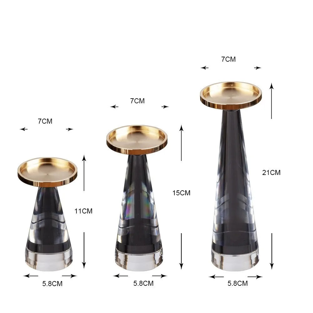 New Acrylic Candle Holder Pillar Stand Table Craft Wedding Centerpiece Road Lead Party Candlesticks Home Decoration