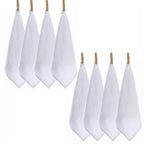 4/8pcs Cotton Wash Cloth, Luxurious Soft, 11.81 x 11.81 inch Ultra Absorbent, Machine Washable Washcloths, White