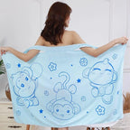 Wearable Bath Towel Superfine Fiber Soft Thicken Woman Bathrobe Water Absorbent Wear Hotel Home Bathroom Accessories