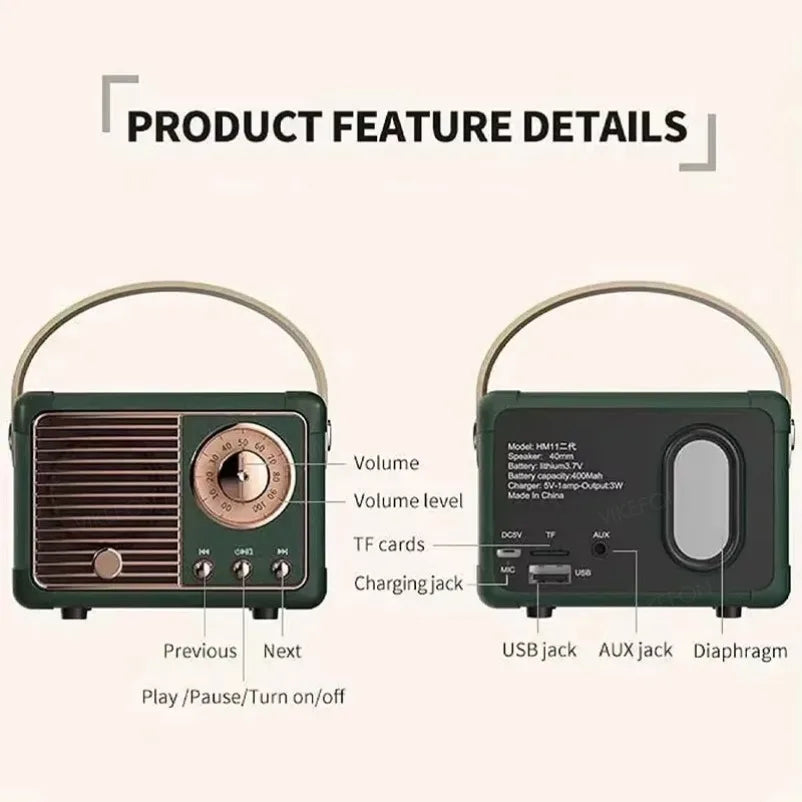 Portable Wireless Bluetooth Speaker Bass Subwoofer Waterproof Outdoor for Car Stereo Loudspeaker Music Box for ios/Android