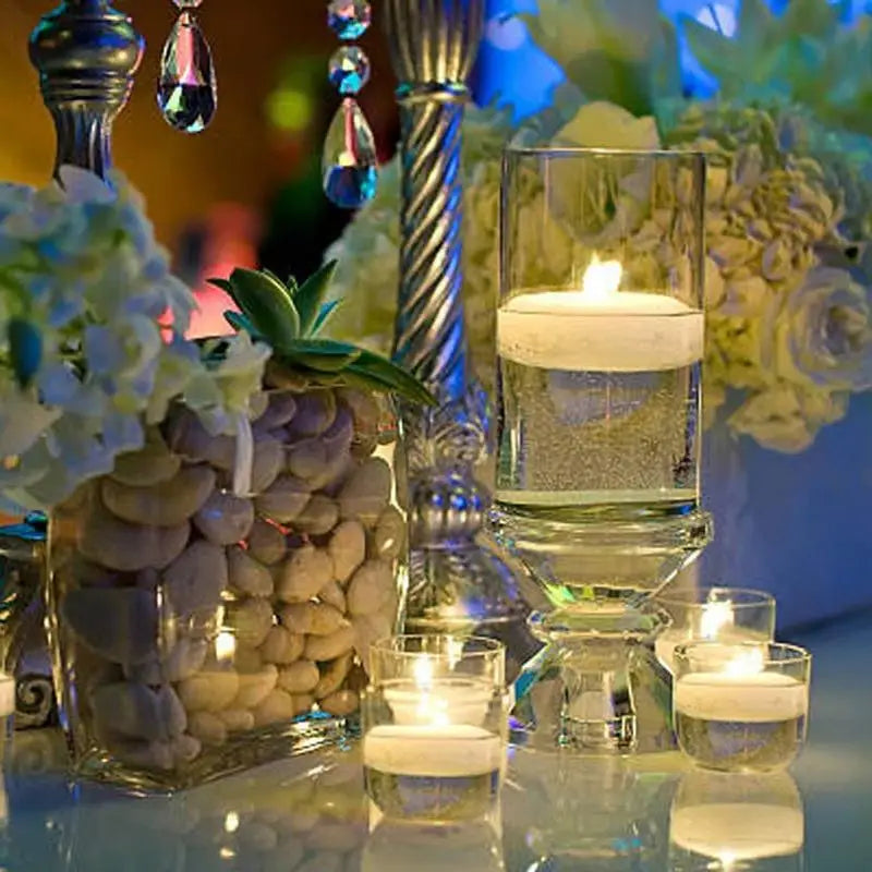 Floating Tealights Candles For Pool Party Wedding Home Bathtub Decor Supplies Romantic Confession Candlelight Dinner