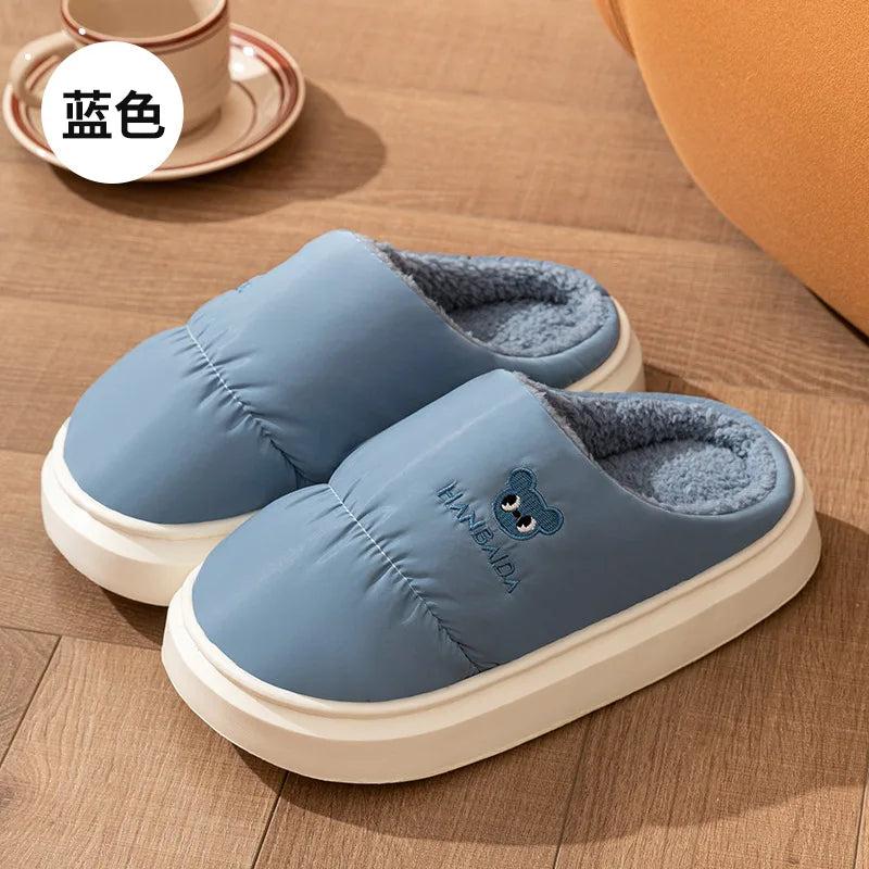 Slip On Winter Slippers for Adults – Plush Platform House Slides
