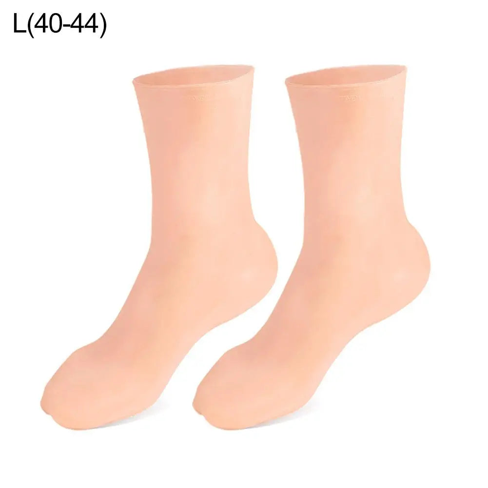 1 Pair Of Silicone Moisturizing Socks For Dry, Cracked Heels And Rough Skin, Softens Rough Foot Skin, Foot Care Tools