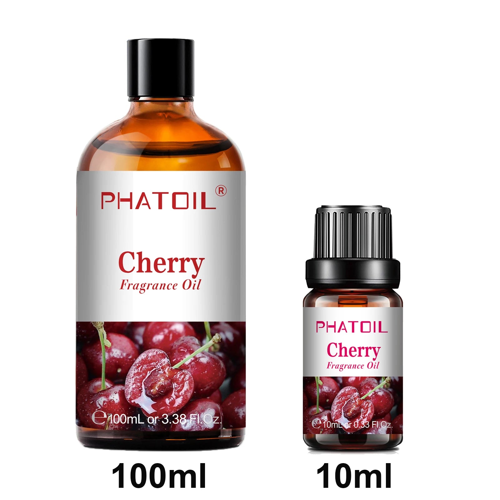 PHATOIL 10ml/100ml Fragrance Oil For DIY Perfume,Humidifier,Diffuser,Strawberry Cherry Lemon Mango Watermelon Guava Aroma Oils