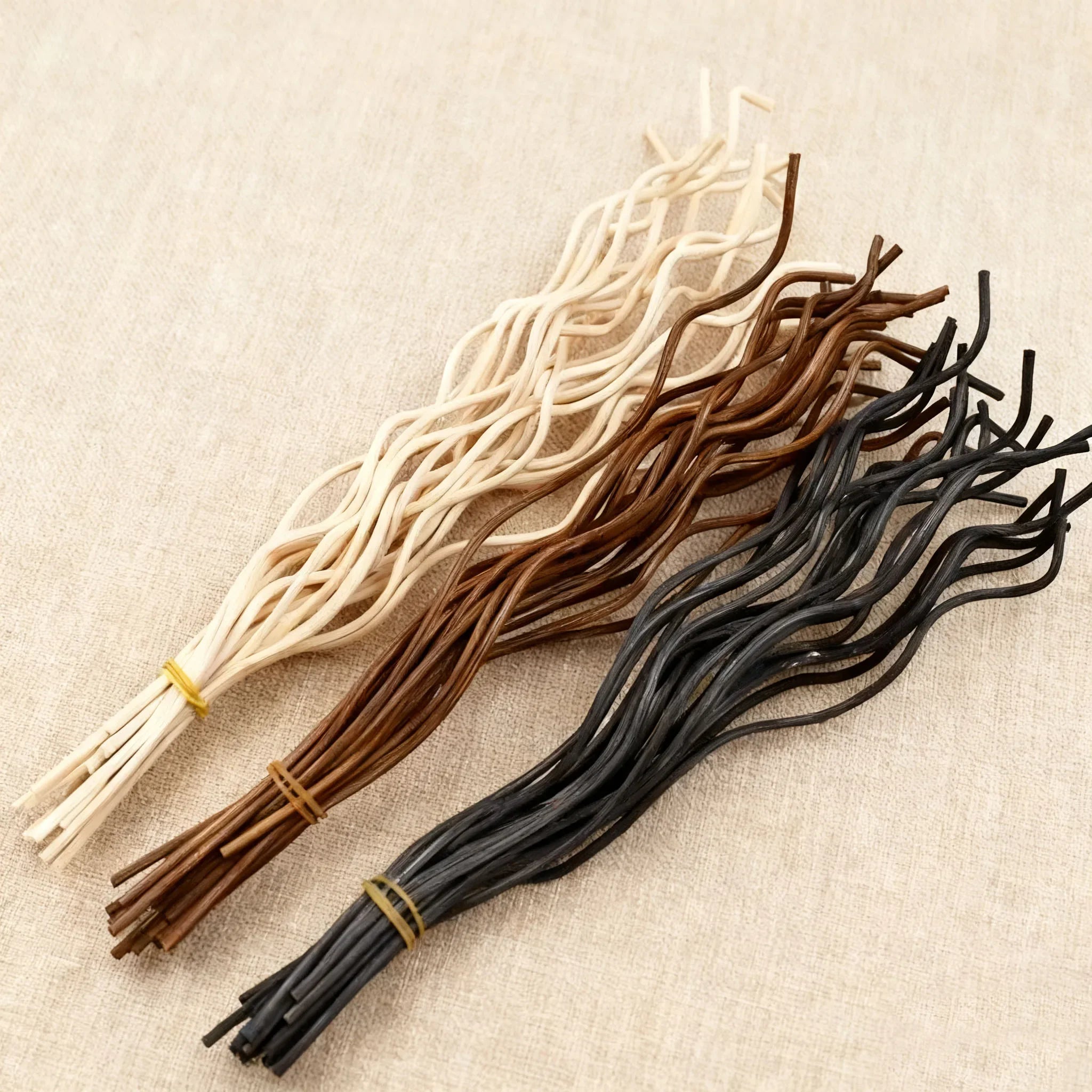 10/200PCS Reed Diffuser Sticks Long Wavy Rattan Reed Fragrance Rods Air Freshener Odor Removal for Home Decor Fragrance Sticks
