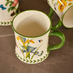 1Pc,Ceramic Coffee Mug,Tea Cup,Creative Hand-Painted Ceramic Mug,Classic Drinking Mug with Handle,Suitable for Hot or Cold Beverages,All-Season Drinks,Wedding,Birthday,Valentine's Day Gift,This Is Your Best Choice