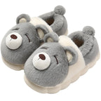 Cute Cozy Cartoon Bear Slippers for Women – Plush Winter Indoor Spa Comfort