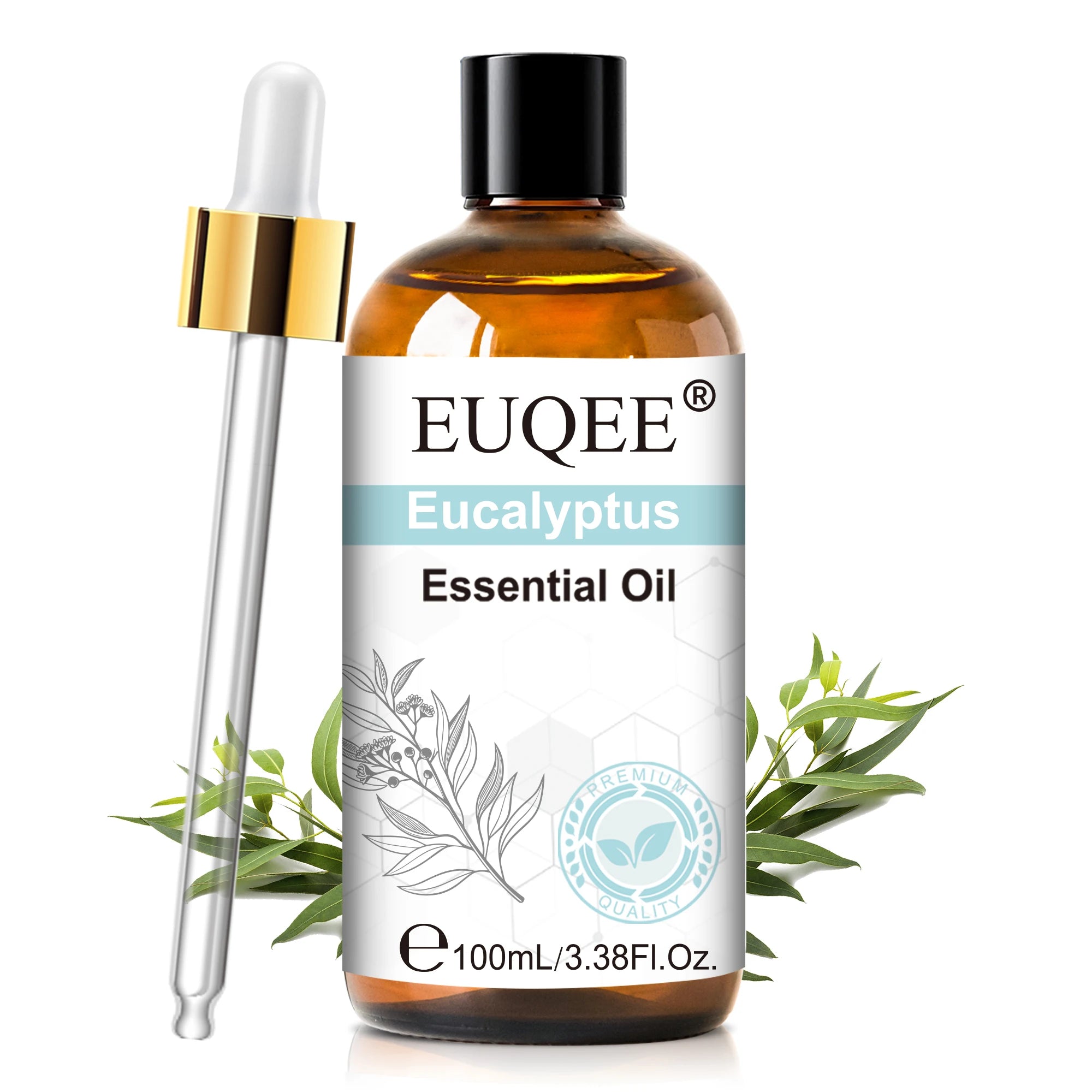 EUQEE 3.38FI.Oz. Aromatherapy Essential Oil For Reed Diffuser Humidifier-100ml Vanilla Lavender Cinnamon Lemon Essential Oils