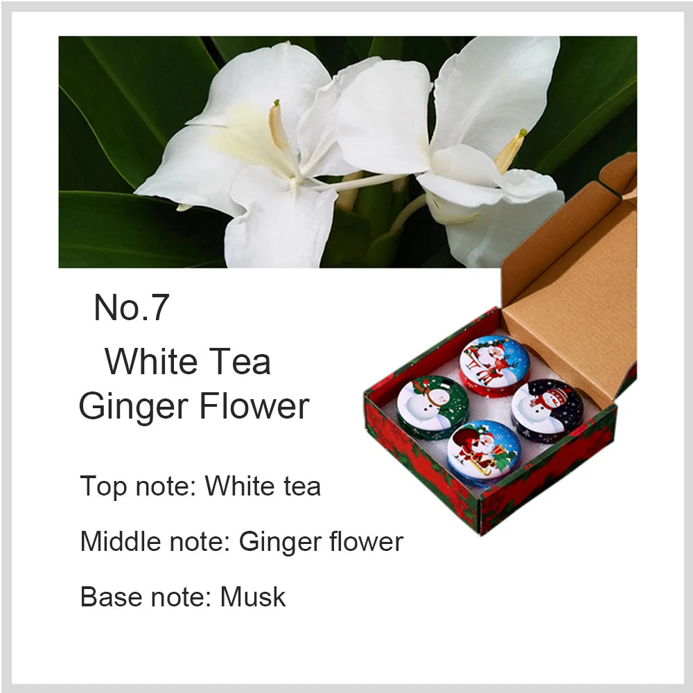 4pcs Scented Candles Christmas Fragrance Candle Christmas Gifts Small Gifts Creative Ornaments Aromatherapy Candles ﻿Party Decor