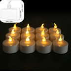 LED Candles 24/12 Pack Flameless Flickering Tea Light Warm White Candle for Party Wedding Birthday Christmas Gifts Home Decor