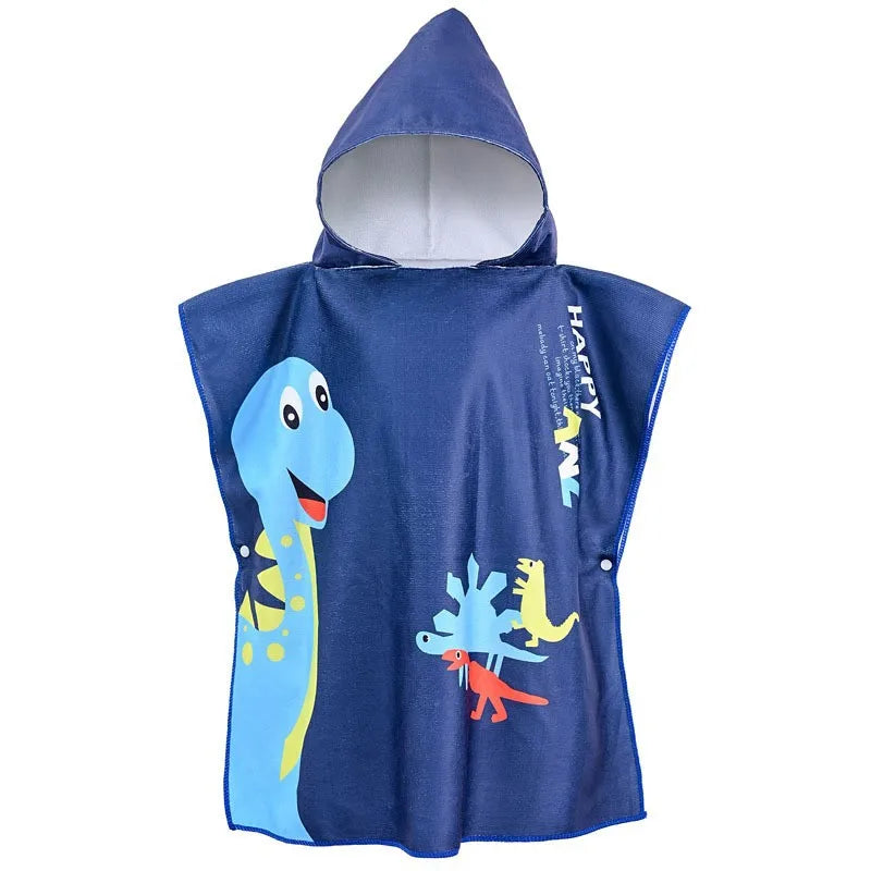 Kids Beach Towel for Boys Girls,Unicorn Hooded Bath Towel Wrap,0-5Years Baby Shark Bathrobe with Hood