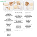 4/5/6pcs Natural Environmental Friendly Wooden Bucket-packed Spa Set Body Skin Cleaning Spa Bath Tool Gifts Sets