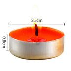 100pcs/Set DIY Round Smokeless Scented Tealight Candles for Birthday Party Decorative Candles outdoor