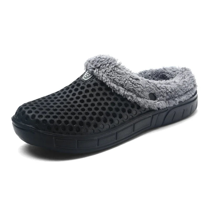 Winter Slippers Men Women Indoor Warm Shoes Non Slip Cotton Pantoffels Casual Clogs Slip on House Floor Slippers for Men