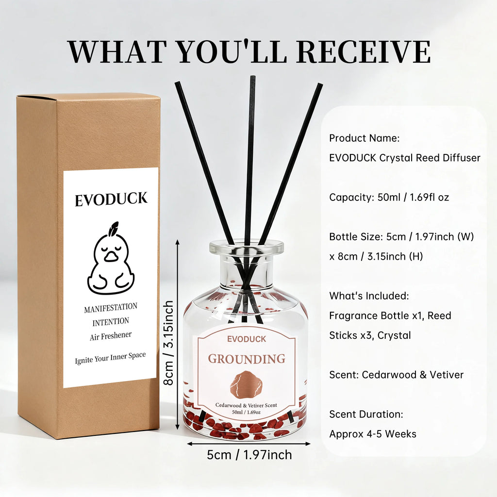 Flower Reed Diffuser-Vanilla Scent 3.38oz Scented Diffuser with Sticks Home Fragrance Essential Oil for Bathroom Shelf Decor