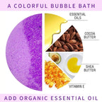 Bath Bombs for Kids and Women, 12 Natural Handmade Bath Bomb Gift Set, Bubble Bath Bombs - Perfect Self Care Relaxing Spa Gifts