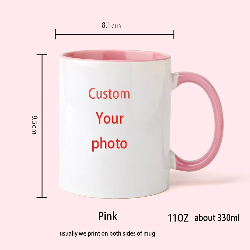 Personalized Your Photo Mug, Custom NAME Logo TEXT Cup,Customize Coffee Mugs, Tea Cups, Mothers day, Wedding Surprised Gift
