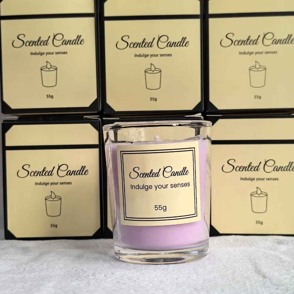 Christmas Gift Aromatherapy Candle Premium Gift Box Glass Handmade Soy Wax Smokeless Creative Aromatherapy Candle Companion Gift