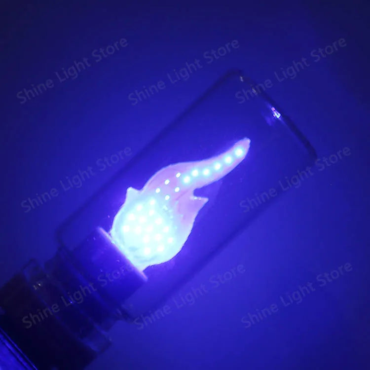 Five Color 5V LED Cob Flash Candle Edison Flame Bulb Night Light Camping Festival Decoration LED Lighting Bulb Accessories DIY