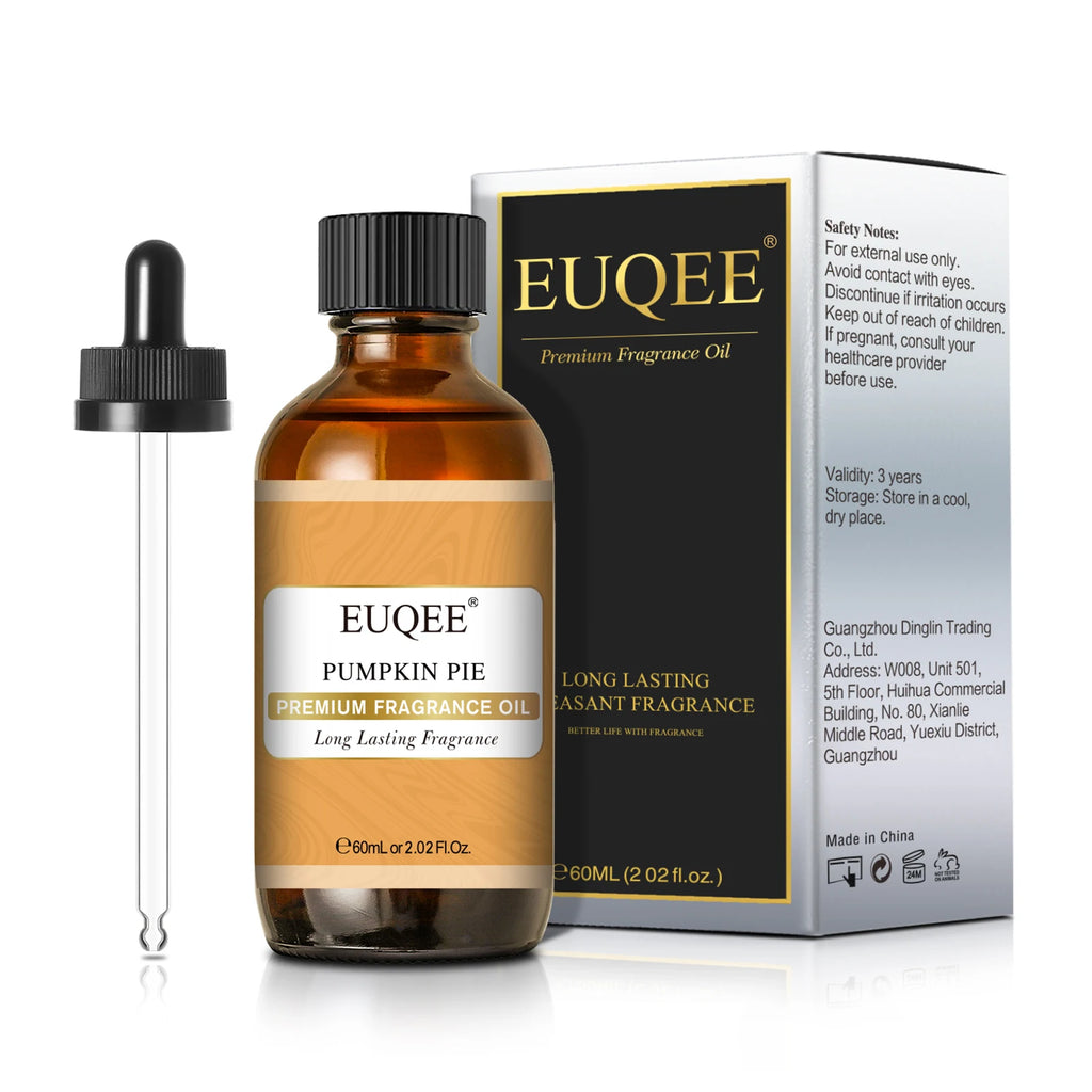 EUQEE 60ml (2 Fl.Oz.) Men's Fragrance Oil For Reed Diffuser, Car Diffusion-Leather Coffee Bamboo & Teak Bay Rum Aromatherapy Oil